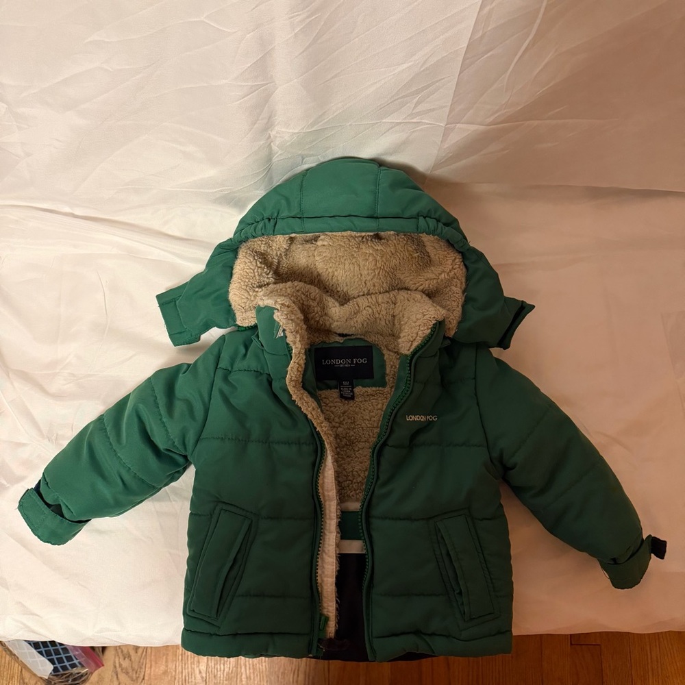 London Fog Green Jacket‎ with Cream Lining